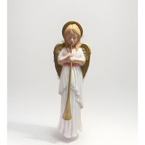 HTF Vtg TPI Lighted Blow Mold 34" Angel with Horn Christmas Nativity Works.